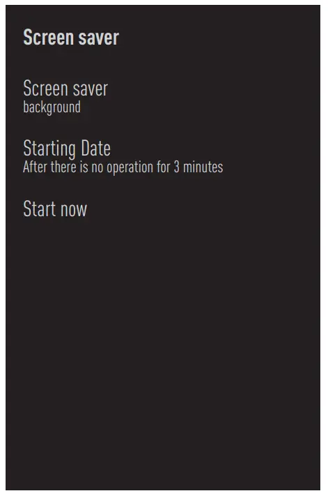 beko B55 C 985 B Smart Android TV - Screen saver