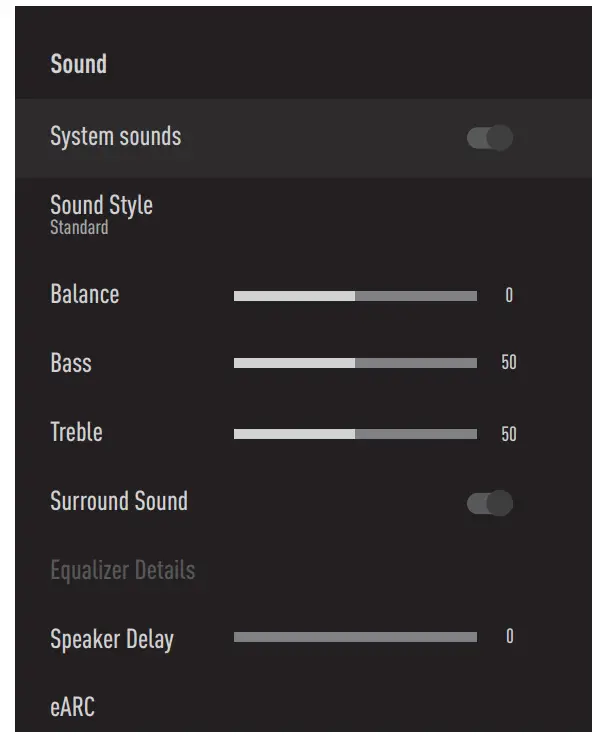 beko B55 C 985 B Smart Android TV - Sound