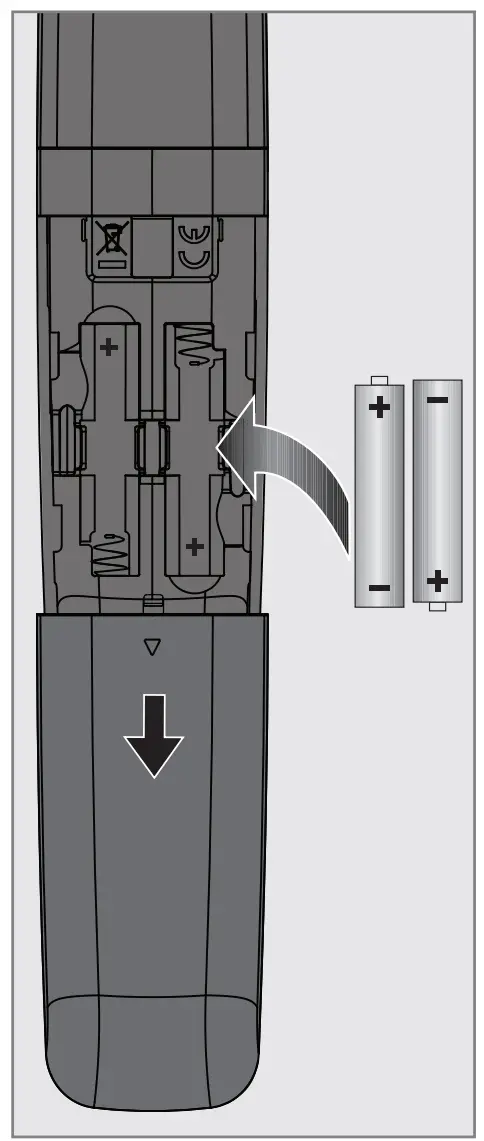 beko B55 C 985 B Smart Android TV - remote control