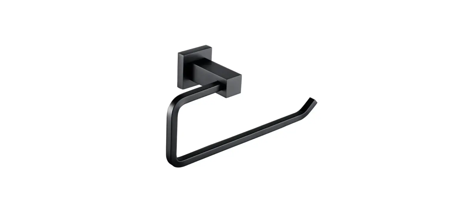 Arissa Beba 25500 Matt Black Single Towel Rail Instruction Manual