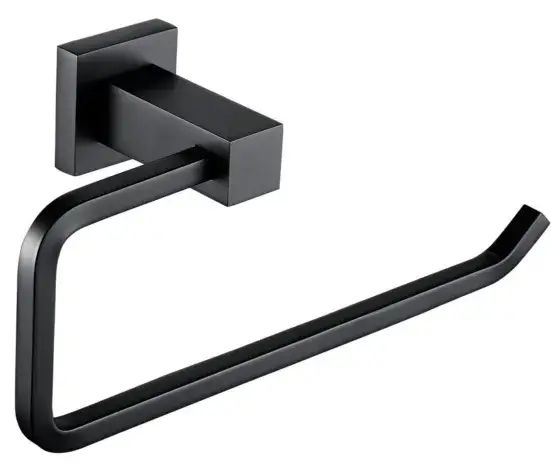 Arissa-BeBa-25500-Matt-Black-Single-Towel-Rail-PRO