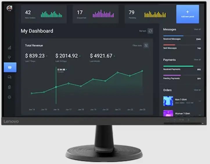 Lenovo D24-40 23.8 Inch Monitor