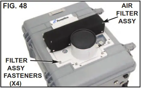 Aseptico AEU 525CF Portable Dental System - AIR FILTER SETUP INSTRUCTIONS 3