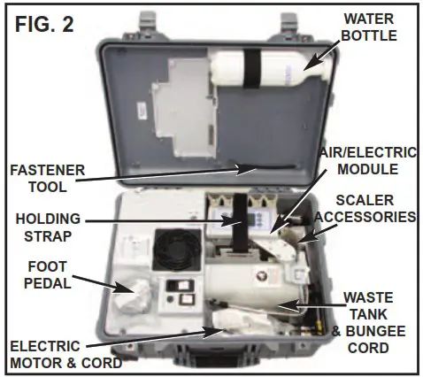Aseptico AEU 525CF Portable Dental System - SETTING UP THE UNIT 2