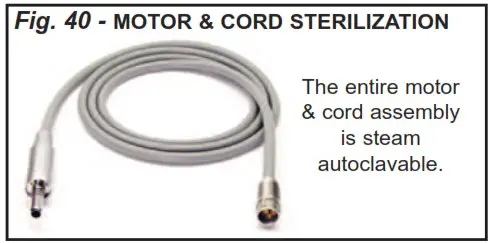 Aseptico AEU 525CF Portable Dental System - STERILIZATION AND MAINTENANCE 2