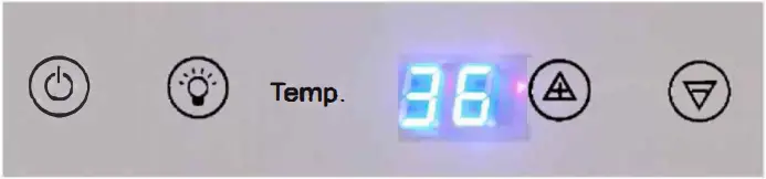 Whynter BOR-326FS - Control panel