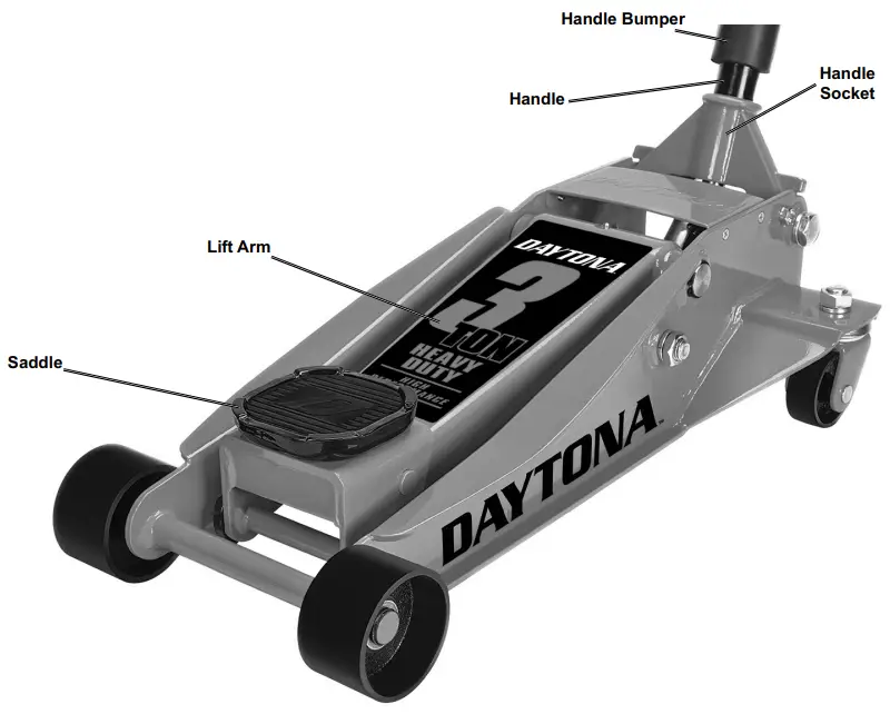 HARBOR FREIGHT 64200, 56642, 64783 DAYTONA 3TON Floor Jack - Overview