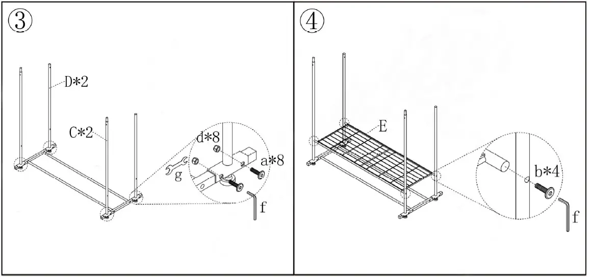 THE HOME DEPOT Seafuloy 718C Freestanding Double Rod Clothing Rack 3