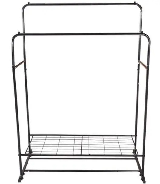 THE HOME DEPOT Seafuloy 718C Freestanding Double Rod Clothing Rack PRODUCT