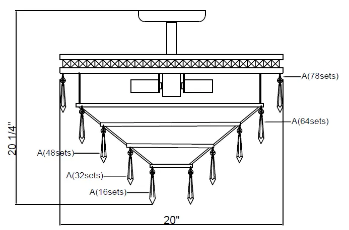 CRYSTORAMA 5264-EB-CL-MWP Mercer Seven Light Chandelier-fig-5