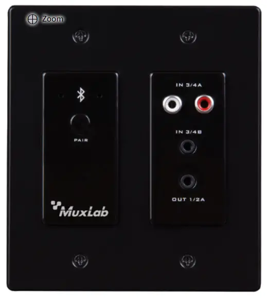 MuxLab 500555 Bluetooth and Analog Audio to Dante Interface