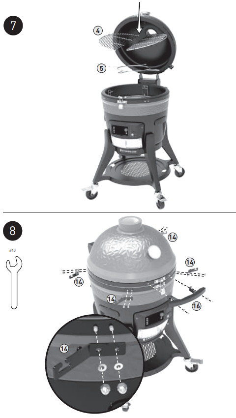 KAMADO JOE KJ15041123 Digital Charcoal Grill and Smoker - Tabel 3