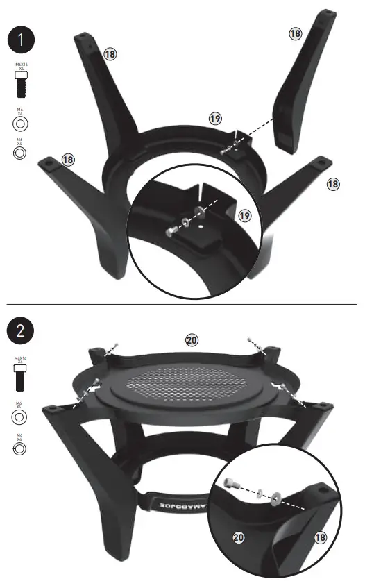 KAMADO JOE KJ15041123 Digital Charcoal Grill and Smoker - Tabel