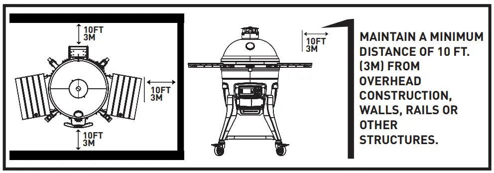 KAMADO JOE KJ15041123 Digital Charcoal Grill and Smoker - surrounding