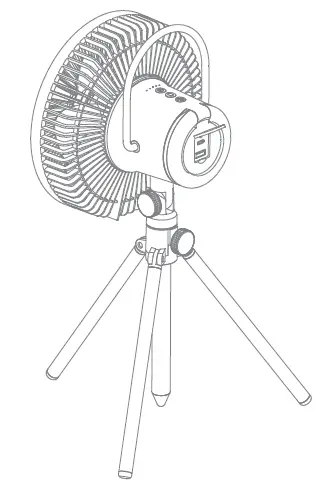KILOS GEAR WT-F61A Camping Fan 1