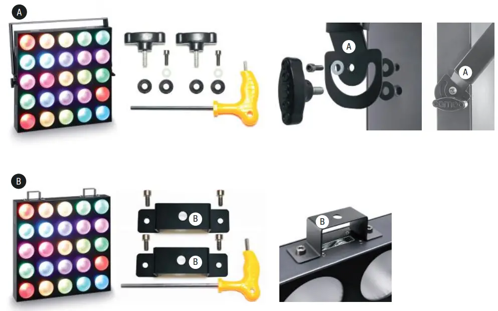 Cameo CLMP10WRGB 5X5 10W RGB LED Matrix Panel - Fig 12