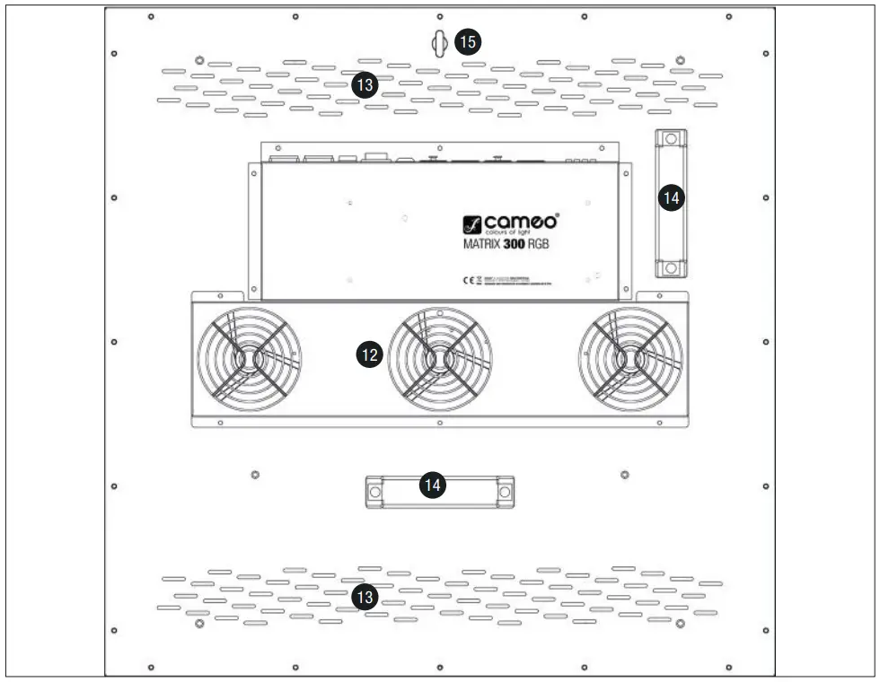 Cameo CLMP10WRGB 5X5 10W RGB LED Matrix Panel - Fig 3