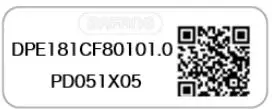 BAFANG DP E181.CAN Mounting Parameters Display User Manual - QR Code