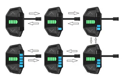 BAFANG DP E181.CAN Mounting Parameters Display User Manual - Switch Power Assisted Level