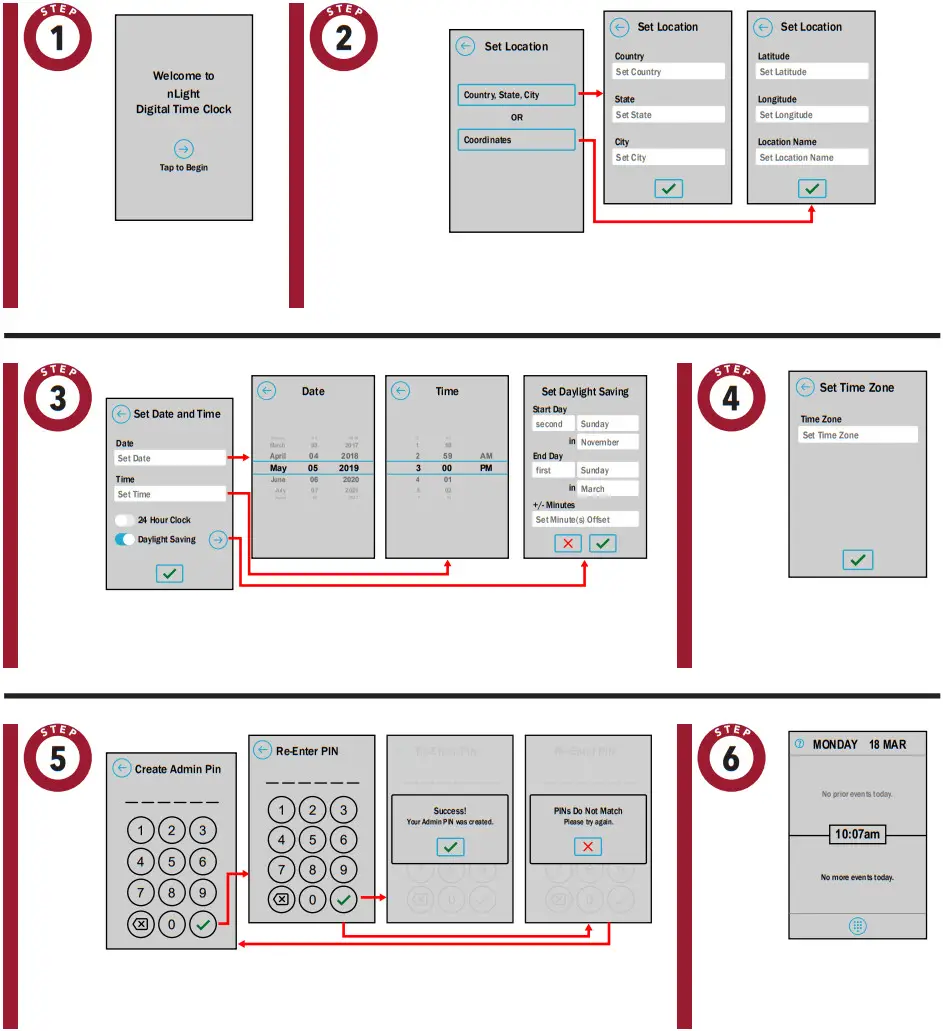 Acuity Brands DTC Digital Time Clock - Initial Configuration