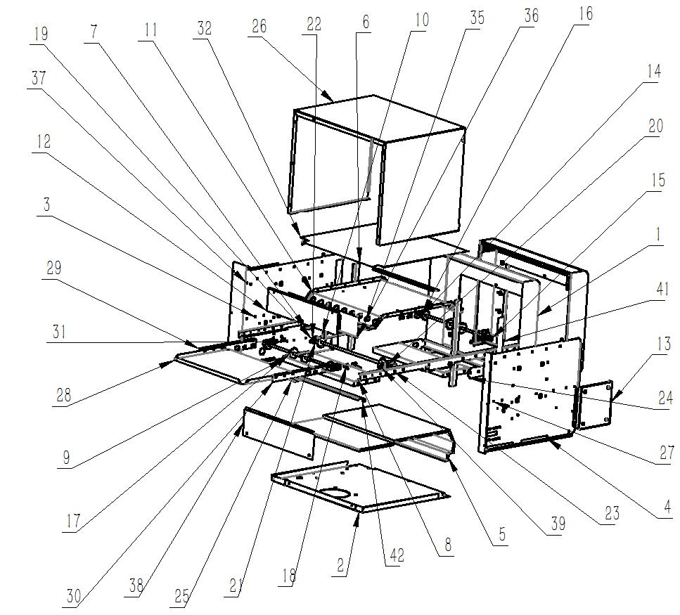 VEVOR LSDPSLYSBXGMCE410V4 Conveyor Commercial Pizza Oven - Product explosive view