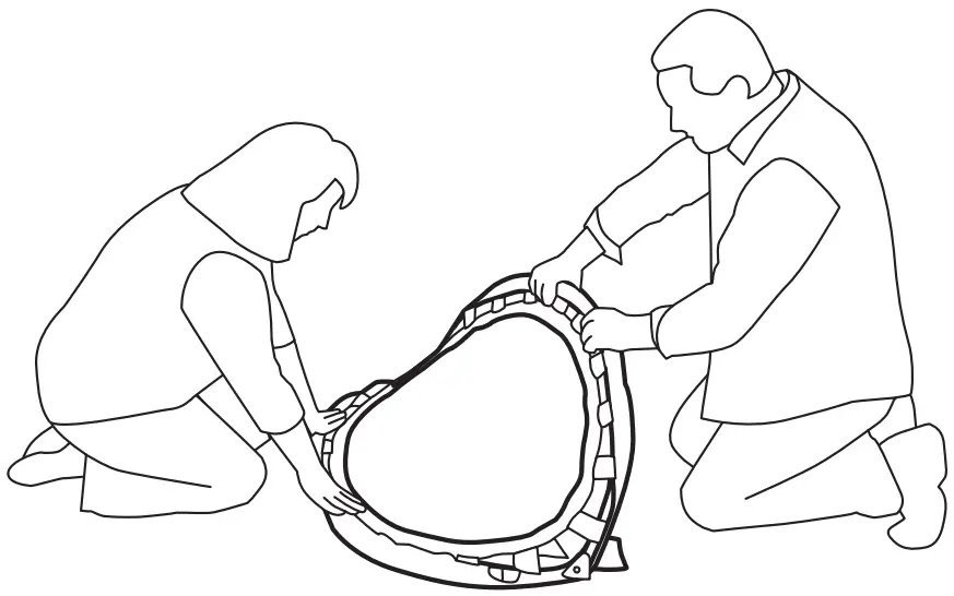 Let’s get started...opening the trampoline