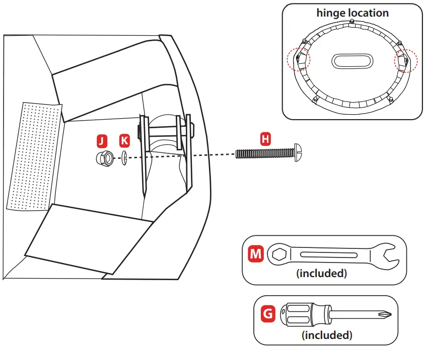 Make sure it’s hinged