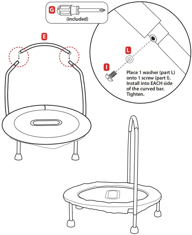 Finish with the safety bar!