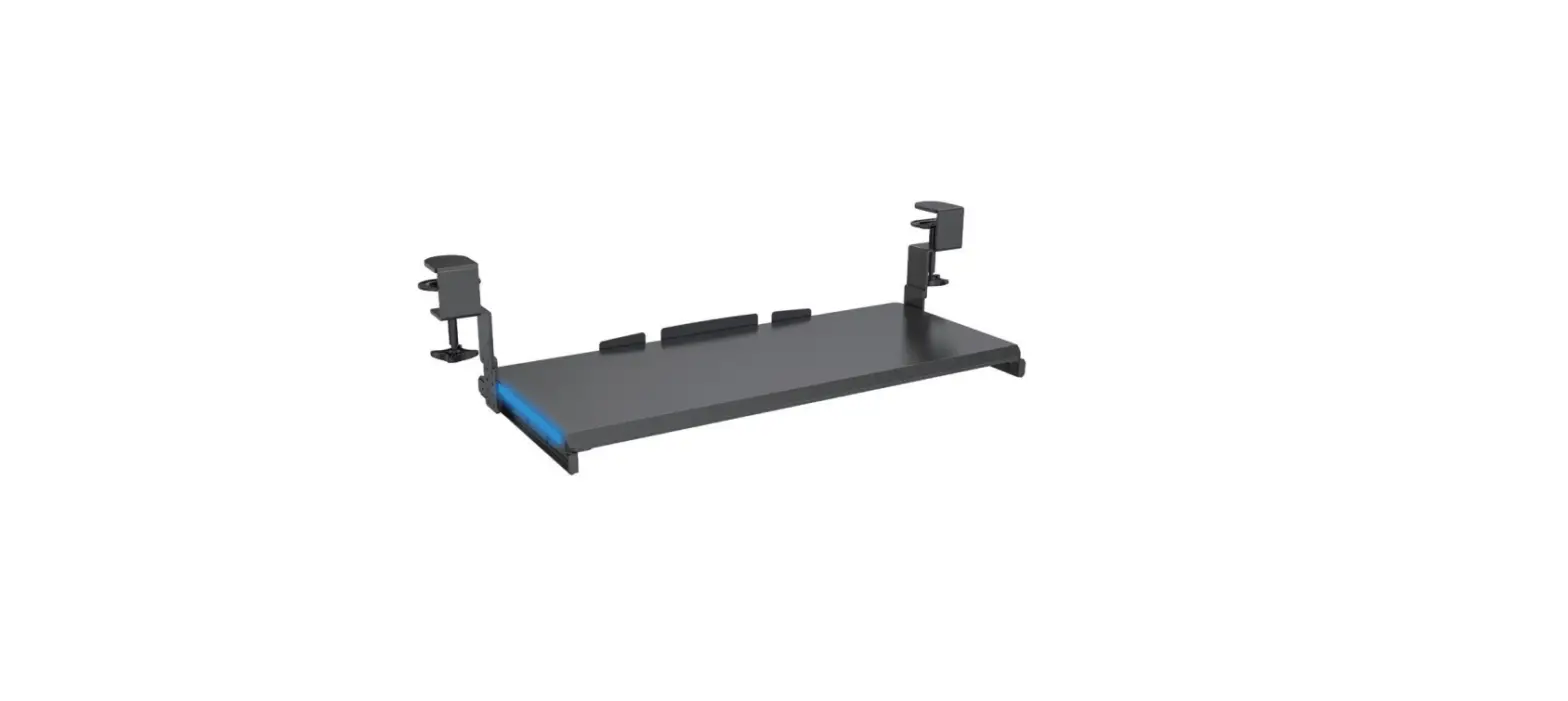 V I V O Mount-kb05gl Clamp On Height Adjustable Keyboard Tray With Rgb Lights Instruction Manual
