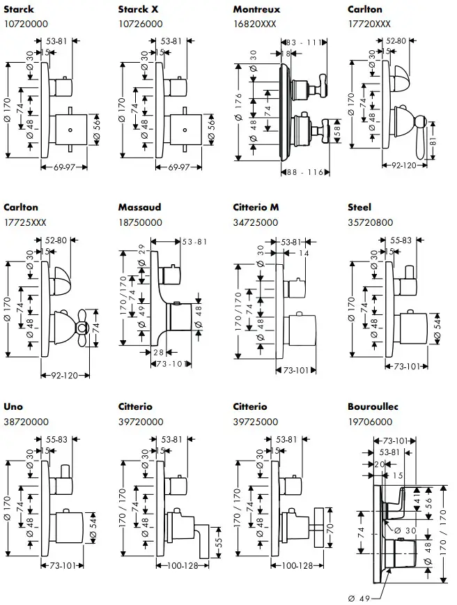 hansgrohe 16820XXX AXOR Montreux - fig 10