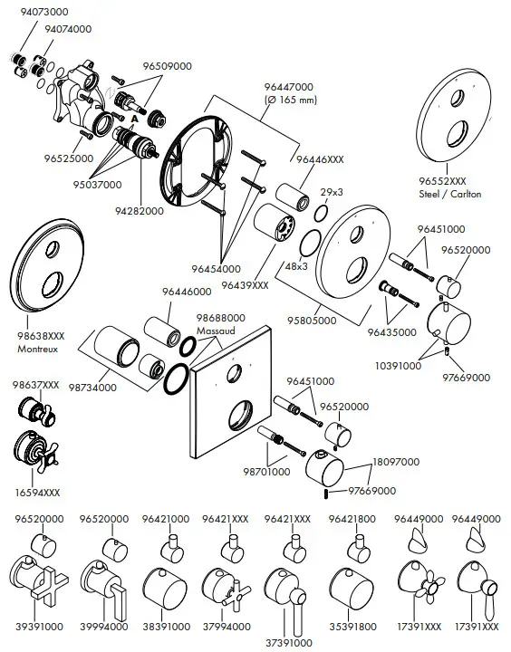 hansgrohe 16820XXX AXOR Montreux - fig 12