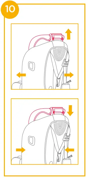 Height Adjustment for Head Support and Shoulder Harnesses