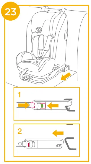 Removing the enhanced child restraint