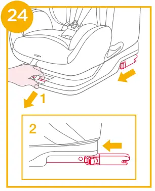 Removing the enhanced child restraint