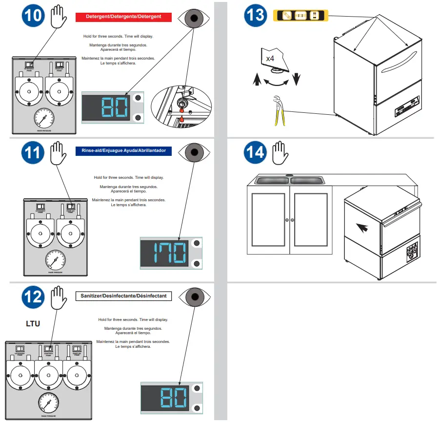 Jackson NXP HTU LTU NXP Series Undercounter Dish Machines - Figure 1