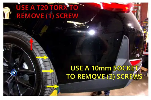 STEALTH HITCHES SHR31040 BMW iX Tow Package Combo Hitch Receiver - screws