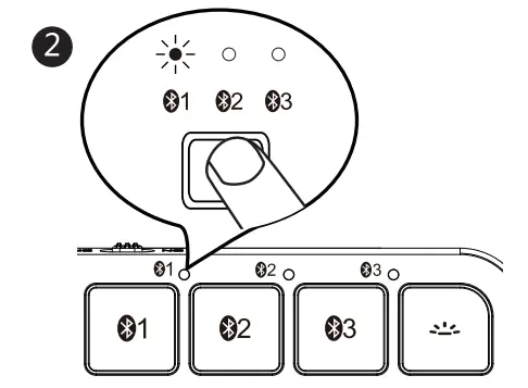 ProtoArc HB363 3 Backlit Bluetooth Keyboard for Mac - fig2