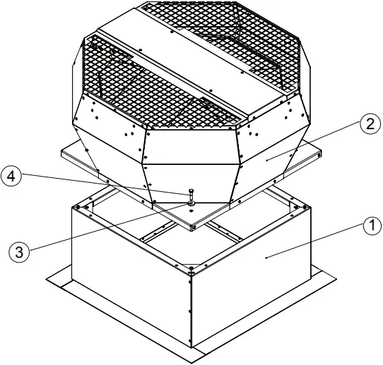 DVA…ECP 31 - Mounting on roof socket