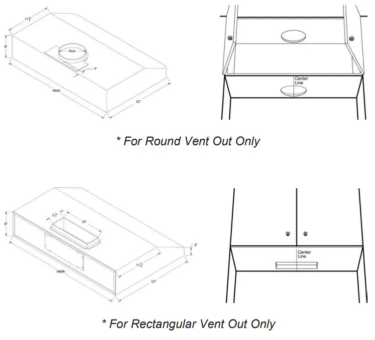 Empava EMPV-30RH11 Ducted Under Cabinet Range Hood - fig 9