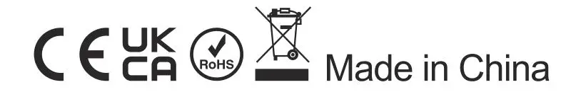 CE,UKCA,ROHS,Disposal icon