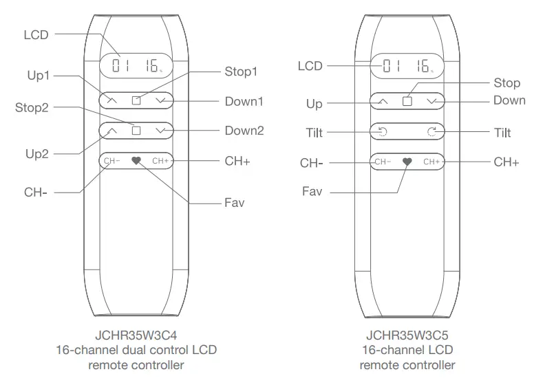 JIECANG JCHR35W3C3 Hand-held LCD Remote Controller - LCD