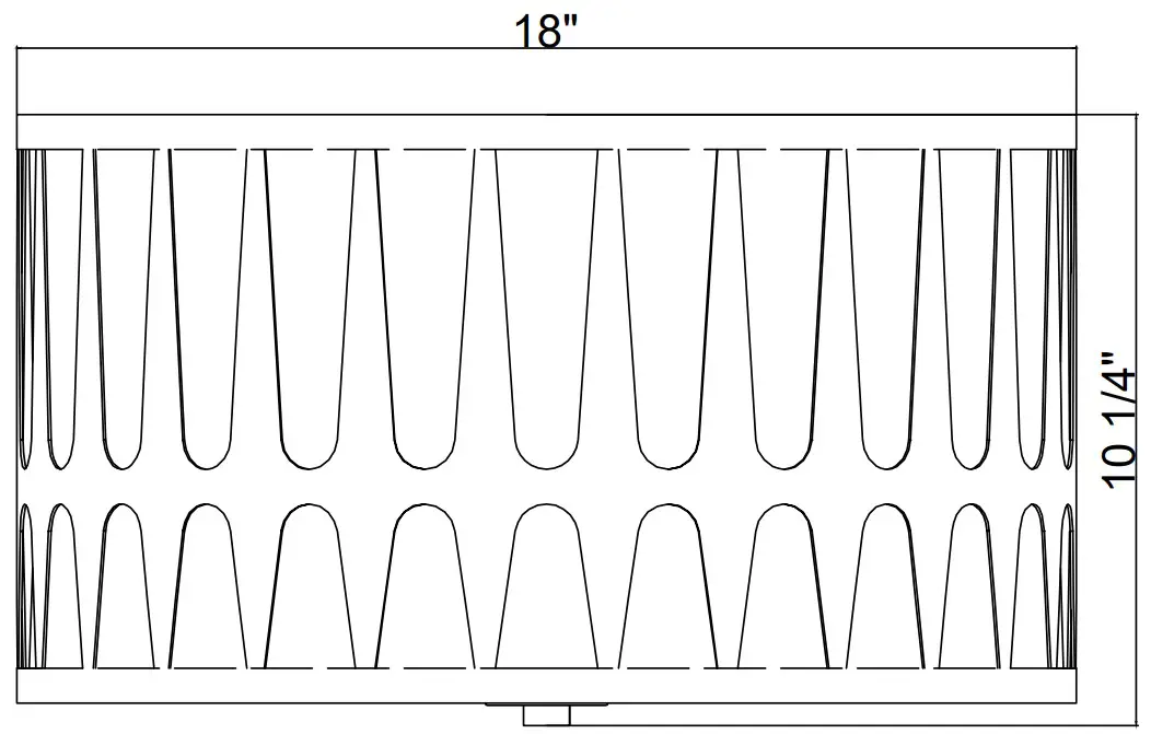CRYSTORAMA ROY-800-GA Royston Three Light Ceiling Mount - ASSEMBLY