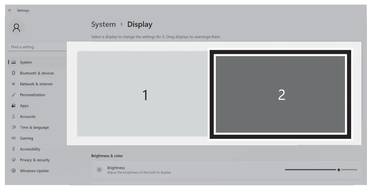 Setting Screen (Extension Mode)
