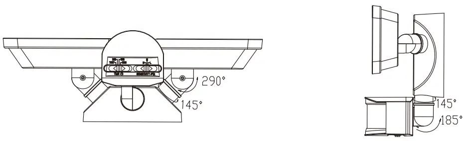 PLT SOLUTIONS Dual Head LED Floodlight Fixture - ROTATE