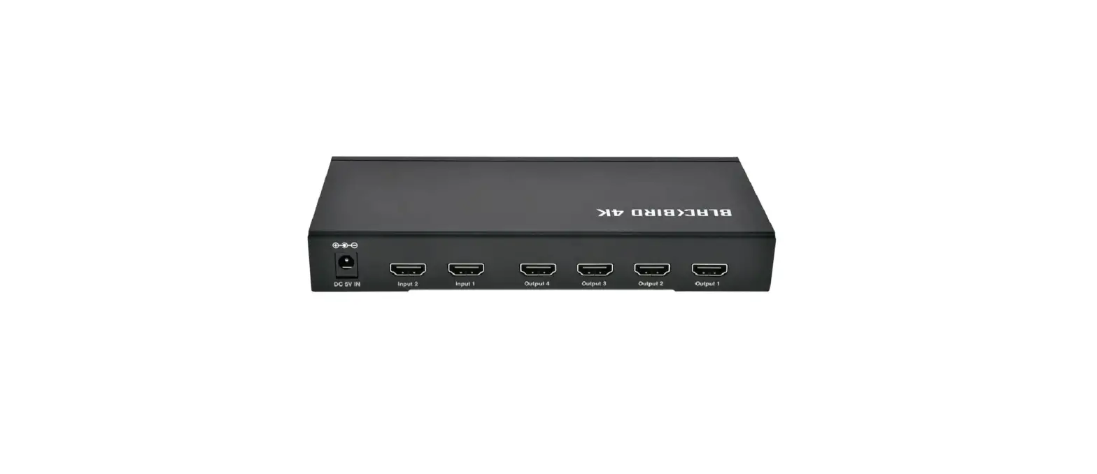Monoprice 15866 Blackbird 4k 2x4 Hdmi Splitter Quick Start Guide Monoprice 15866 Blackbird 4k 2x4 Hdmi Splitter Quick Start Guide