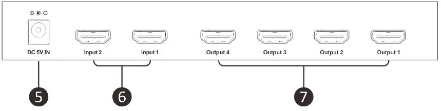 Monoprice 15866 Blackbird 4K 2x4 HDMI Splitter and Switch-FIG-2
