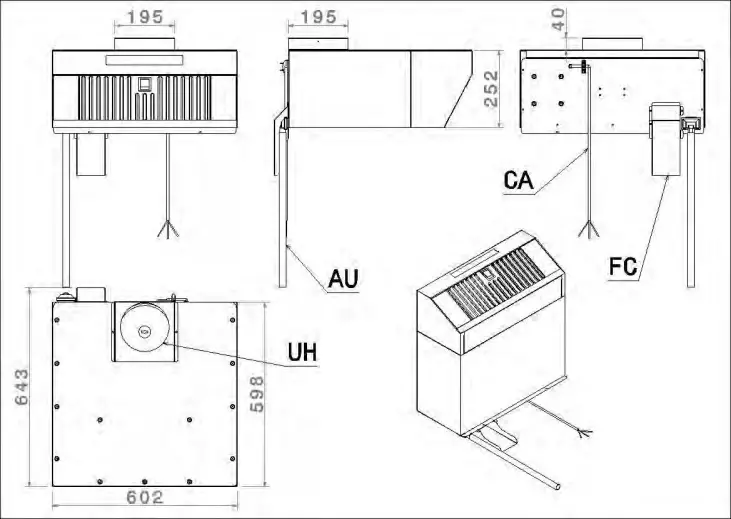 smeg Alfa43 - Connections diagram