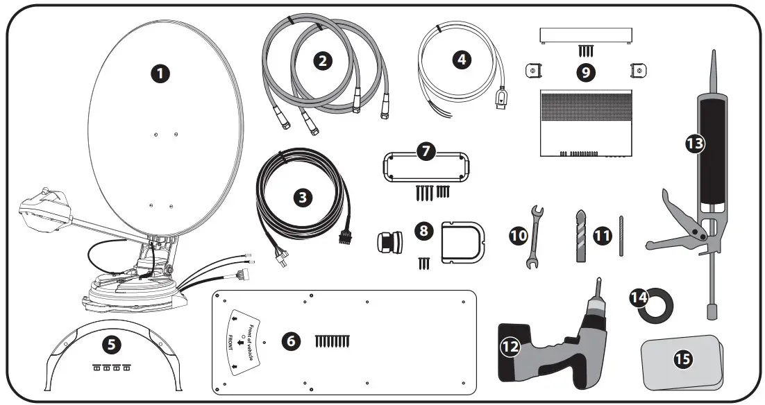 sphere Astrolink Fully Automatic Satellite Dish - assembly 7