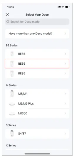 tp link deco BE22000 Whole Home Mesh WiFi 7 System - model