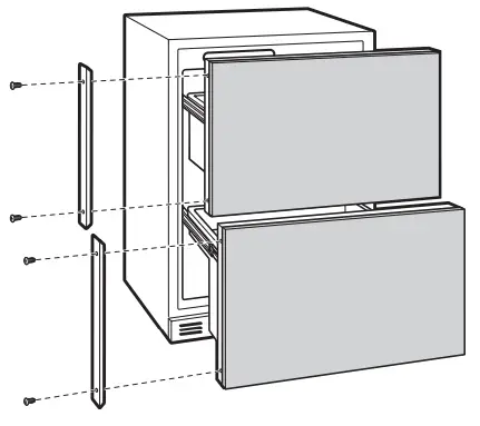 Install custom drawer panels and handles